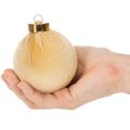 Christmas baubles, velvet look, mix of warm colors, 8cm, 12 pieces | Floristik24.ie