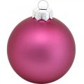 Floristik24 Christmas balls, tree decorations, glass balls violet H8.5cm Ø7.5cm real glass 12pcs