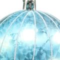 Floristik24 Christmas ball plastic blue-turquoise Ø8cm 2pcs