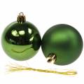 Floristik24 Christmas tree decorations Christmas ball green Ø6cm 12pcs