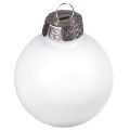 Christmas balls glass white matt enamel Ø4cm 24 pcs | Floristik24.ie
