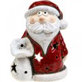 Floristik24 Santa Claus deco tealight holder Christmas H15cm