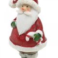 Floristik24 Deco figure Santa Claus with candy cane/gift H8.5cm 4pcs