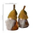 Gnome figurine set with knitted hat and acorn, 10cm, 6 pieces | Floristik24.ie