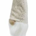 Floristik24 Gnome with pointed hat to hang cream 17cm L25cm 4pcs