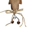 Floristik24 Gnome head with clamp 15cm to hang 6pcs
