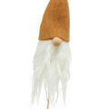 Floristik24 Gnome head as a plug gray, brown 20cm 4pcs