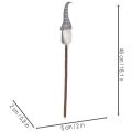 Gnome decorative figure with striped hat on wooden stick, 46cm, 6 pieces | Floristik24.ie