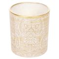 Lantern Glass Tea Light Holder Paisley Pattern Ø8cm H9cm 2pcs | Floristik24.ie
