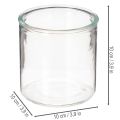 Glass cylinder vase, transparent, versatile, 10cm, 3 pieces | Floristik24.ie