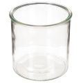 Floristik24 Glass tealight holder, round, clear glass, versatile, 12cm, 2 pieces