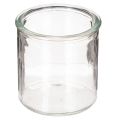 Floristik24 Round glass votive candle holder, clear glass, 8cm, 3 pieces