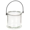 Floristik24 Glass hanging lantern Ø12cm H12.5cm 2pcs