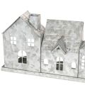Decorative row of houses with tealight holders, Advent decoration, 68cm | Floristik24.ie