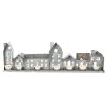 Decorative row of houses with