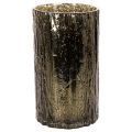 Glass tealight holder with