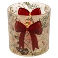 Glass votive candle holder