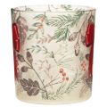 Glass votive candle holder