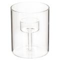 Floristik24 Glass lantern with raised tea light holder 11cm