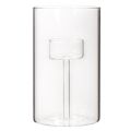 Glass candle holder with insert for pillar candles 15cm 2pcs | Floristik24.ie
