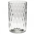 Floristik24 Flower vase, glass vase, candle glass, glass lantern Ø11.5cm H18.5cm