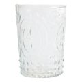 Floristik24 Lantern glass candle glass tealight holder glass Ø7.5cm H10cm