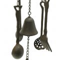 Floristik24 Wind chime to hang with kitchen utensils 75cm