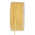 Floristik24 Wick thread wool cord felt cord wool thread yellow Ø3mm 100m