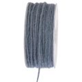 Floristik24 Wick thread wool cord felt cord blue gray Ø3mm 100m