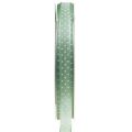Floristik24 Gift ribbon dotted decorative ribbon green mint 10mm 25m