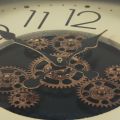 Floristik24 Wall decoration wall clock gear clock bronze cream retro Ø54cm