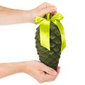Artificial pine cone pendants with gift ribbon and bow, 23cm, 3 pieces | Floristik24.ie