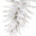 Floristik24 Christmas tree ornaments cones white glitter 9cm x 4.5cm 6pcs