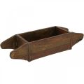 Floristik24 Vintage wooden box planter brick shape wood 42×14.5cm
