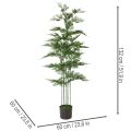 Artificial bamboo tree, green, 132 cm, houseplant | Floristik24.ie