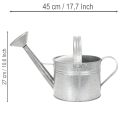 Vintage zinc watering can, 27cm - planter for garden and patio, metal flower pot | Floristik24.ie