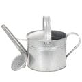 Vintage zinc watering can, 27cm - planter for garden and patio, metal flower pot | Floristik24.ie