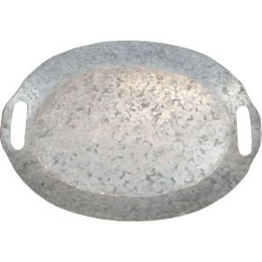 Floristik24 Decorative tray oval metal tray zinc tray 47×34×3cm