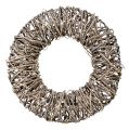 Floristik24 Wreath of branches willow Ø50cm washed