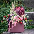 Artichoke artificial Large artificial flower Dry Look Purple 76cm | Floristik24.ie