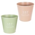 Zinc flower pot Ø22cm H21cm Various colors | Floristik24.ie