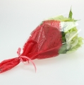 Floristik24 Flower bag jute red L36cm W25cm - 12cm 50pcs