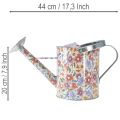 Decorative metal watering can, vintage planter for flowers, Ø18cm | Floristik24.ie