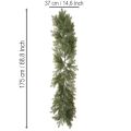 Artificial fir branch garland for creative floristry, 175cm | Floristik24.ie