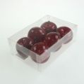 Artificial apples red, glossy 6cm 6pcs