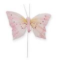 Floristik24 Decorative butterfly on wire pastel 8cm 12pcs