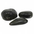 Floristik24 Decorative stones black 9cm 1kg