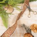 Decorative ribbon branches with red glitter berries, 40mm x 15m | Floristik24.ie