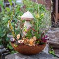 Floristik24 Decorative metal bowl, decorative bowl with a rustic look, Ø30cm H8.5cm