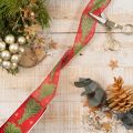 Gift ribbon Christmas tree with stars 40mm 15m | Floristik24.ie